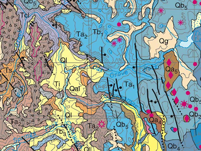 Collawash Area Geologic Map