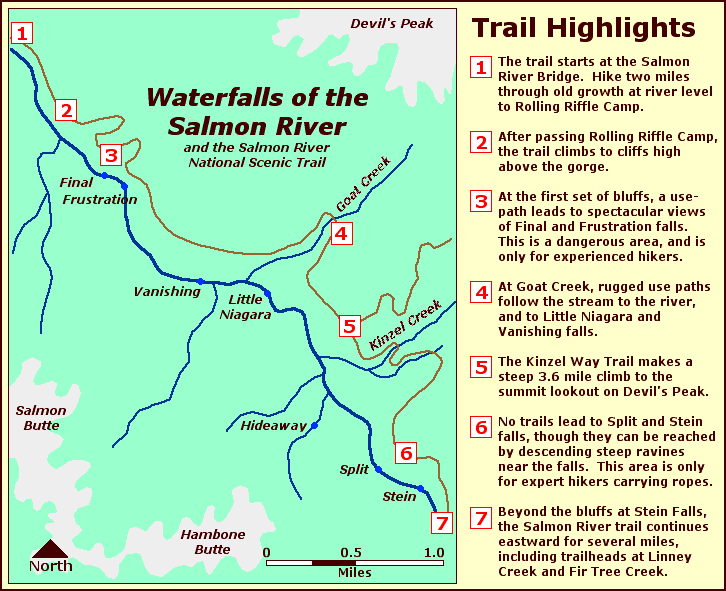Salmon River Tour Map